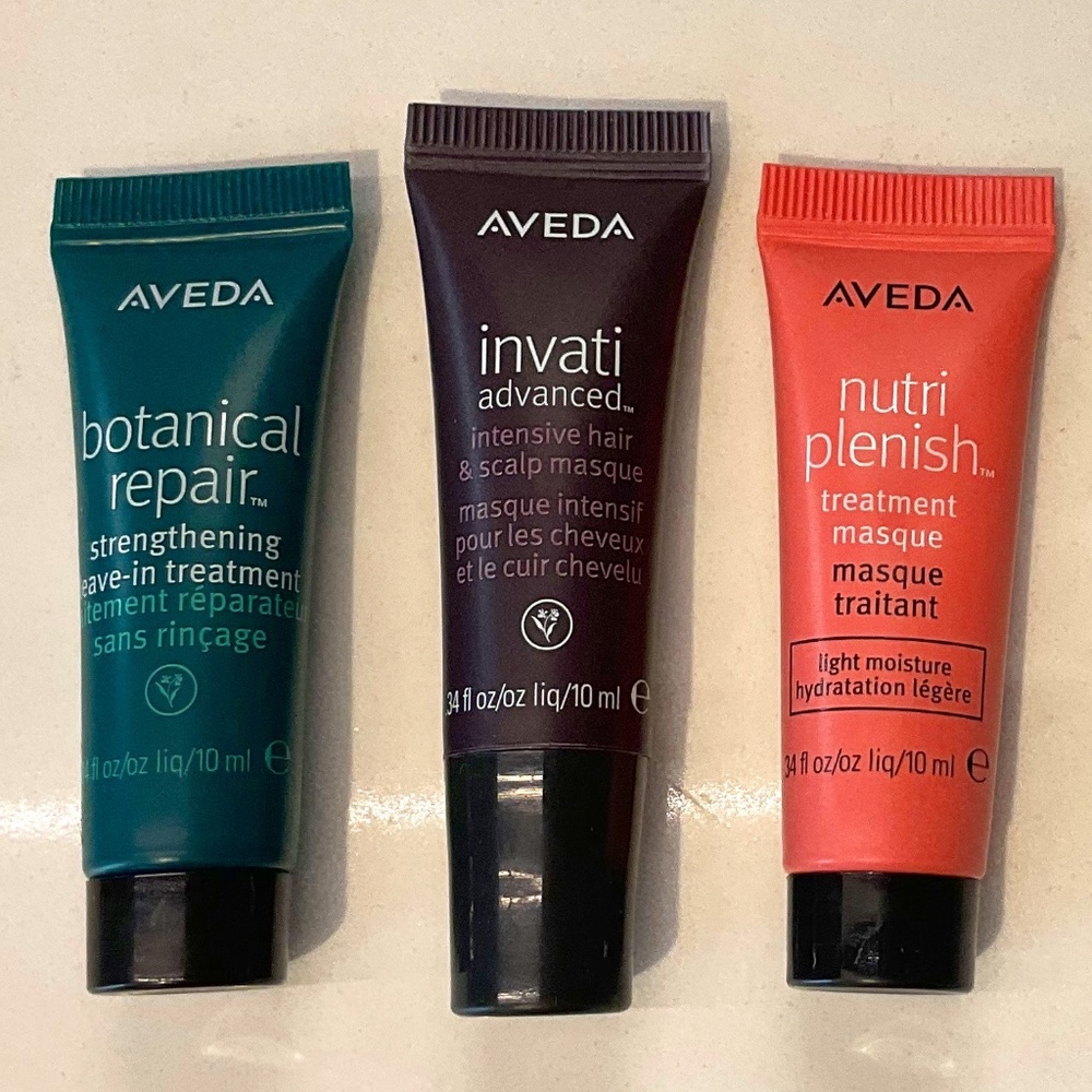 Aveda hair samples